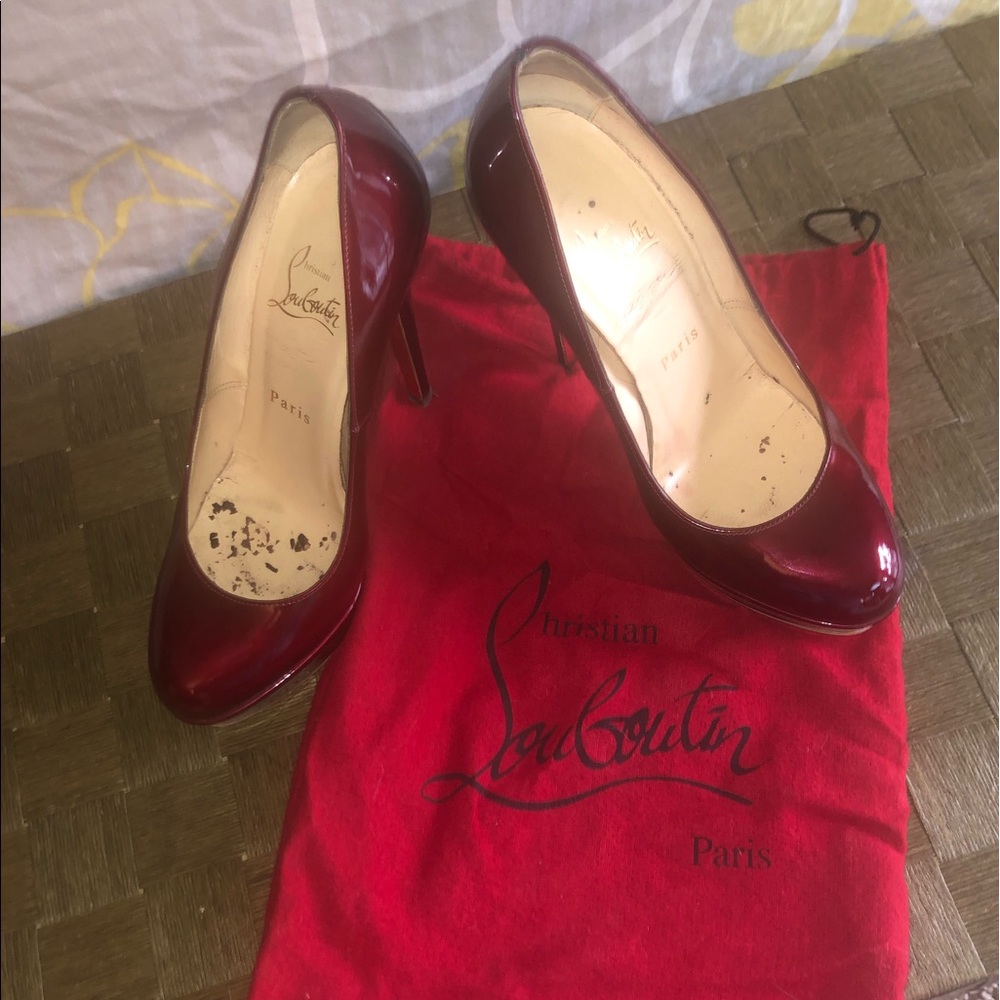 Christian Louboutin Red Leather Heels